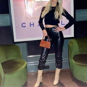 Wilfred Melinda Vegan Leather Pant Black